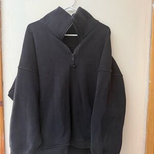 Black Lululemon Half-Zip Sweater
